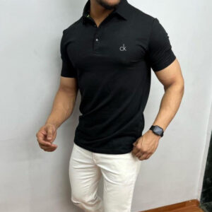 Calvin Klein Collar T-Shirt –Premium Cotton, Regular Fit & Stylish Color –Outbee