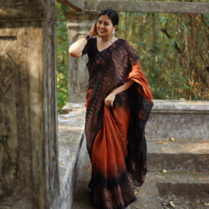 Double Side Temple Korvai Cotton Saree – Premium Quality & Traditional Elegance