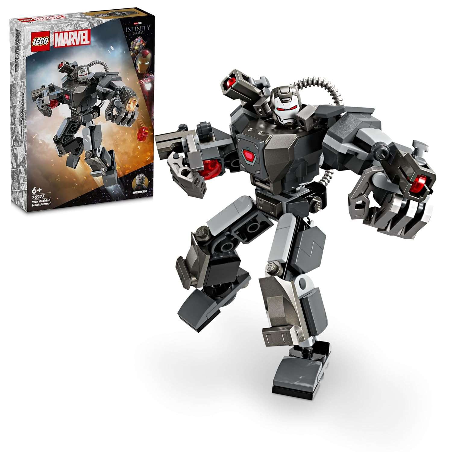 LEGO Marvel War Machine Mech Armor Building Toy 76277 (154 Pieces)