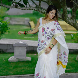 Lotus Cotton Saree – Premium Quality, Soft & Elegant Traditional Wear – Outbee D