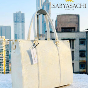 ABYASACHI Premium Crocodile Leather Office & Travel Tote Bag – Luxury Handbag for womens