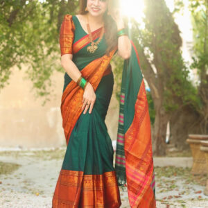 Big Border Narayanpet Cotton Premium Quality & Elegant Design Cotton Saree