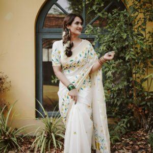 Kannikonna-2 Embroidery Cotton Saree – Premium Quality & Elegant Design – Outbee