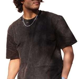 100% Cotton Oversized T-Shirt Unisex Drop Shoulder Printed Tie-Dye Street Look