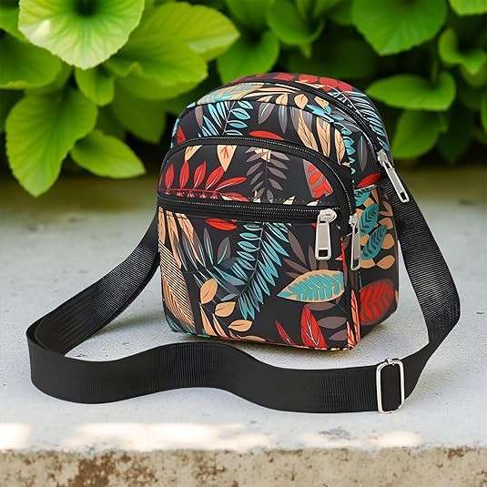 Women Mobile Messenger cellphone Bag Ladies Nylon Shoulder Cross Body Long Strap