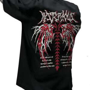 Men's Cotton Aesthetic Oversized T-Shirt – Black | Stylish Half Sleeve Oversize