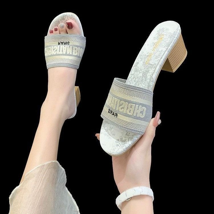 Christian Dior Block Heels for Women| Showroom Quality with Box
